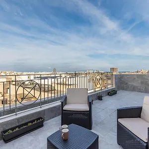 Apartament Terrace View- A Charming Two Bedrooms Penthouse Ac-wifi, Msida